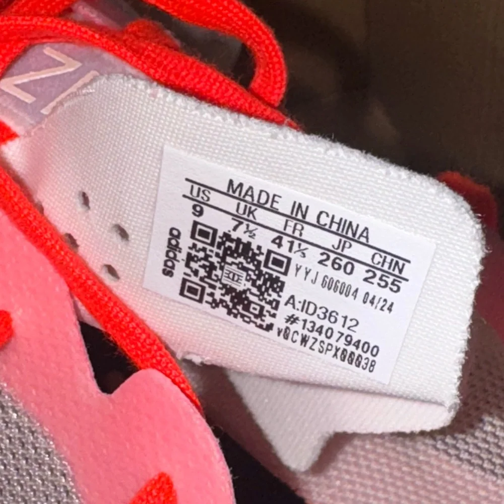 adidas Pink and Black Athletic Shoes - Picture 15 of 16